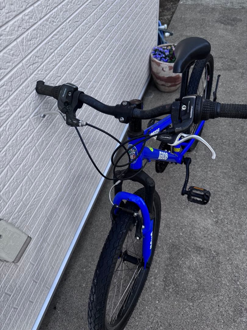 ジュニア用自転車GIOS 青21インチくらい　傷あり中古、直接手渡しのみ