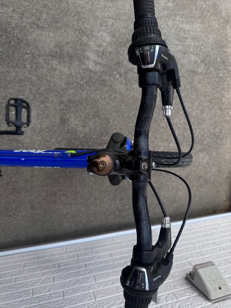 ジュニア用自転車GIOS 青21インチくらい　傷あり中古、直接手渡しのみ