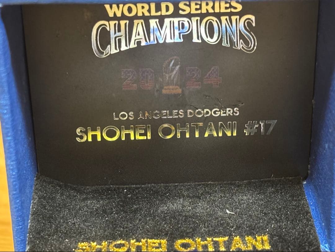 ⭐️2024＆2025ダブルリング⭐️ 大谷翔平 ドジャース＋チャンピオン記念カード