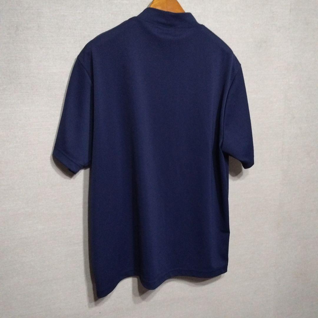 ARCHIVIO ネイビー モックネックシャツ