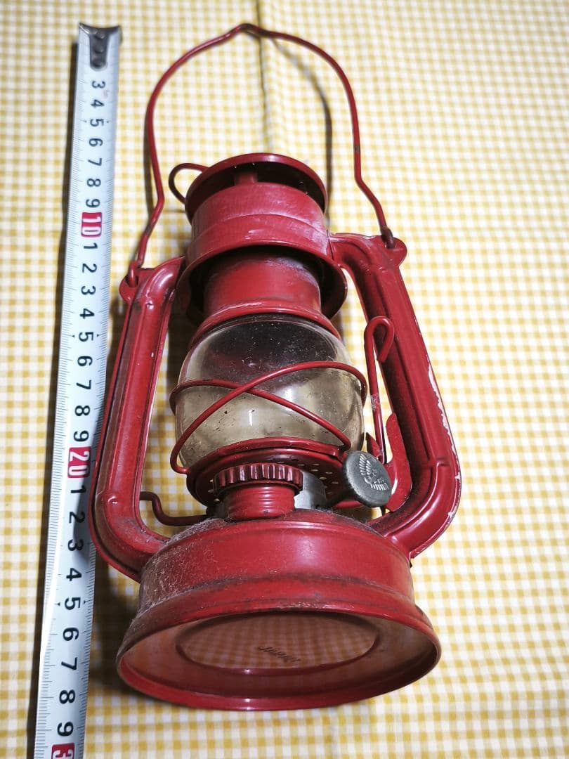 美品 別所ランプ レッド NO.350 WINGED WHEEL