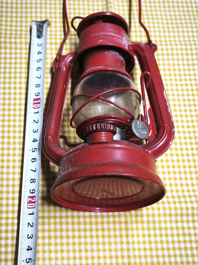 美品 別所ランプ レッド NO.350 WINGED WHEEL