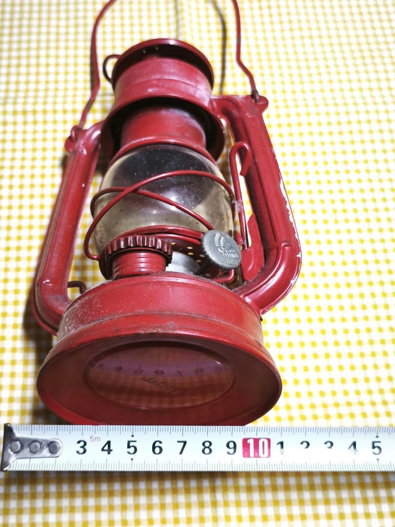 美品 別所ランプ レッド NO.350 WINGED WHEEL