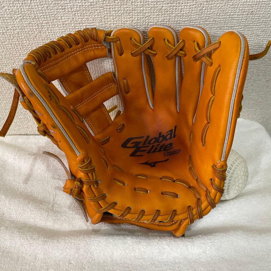 ミズノ グローバルエリート オーダー軟式 内野手　耕作印