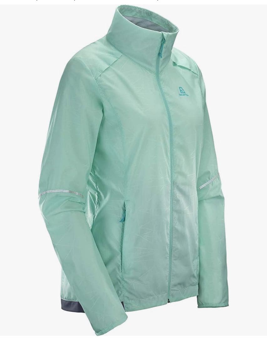 Salomon ミントグリーン　ウインドブレーカー WIND JACKET