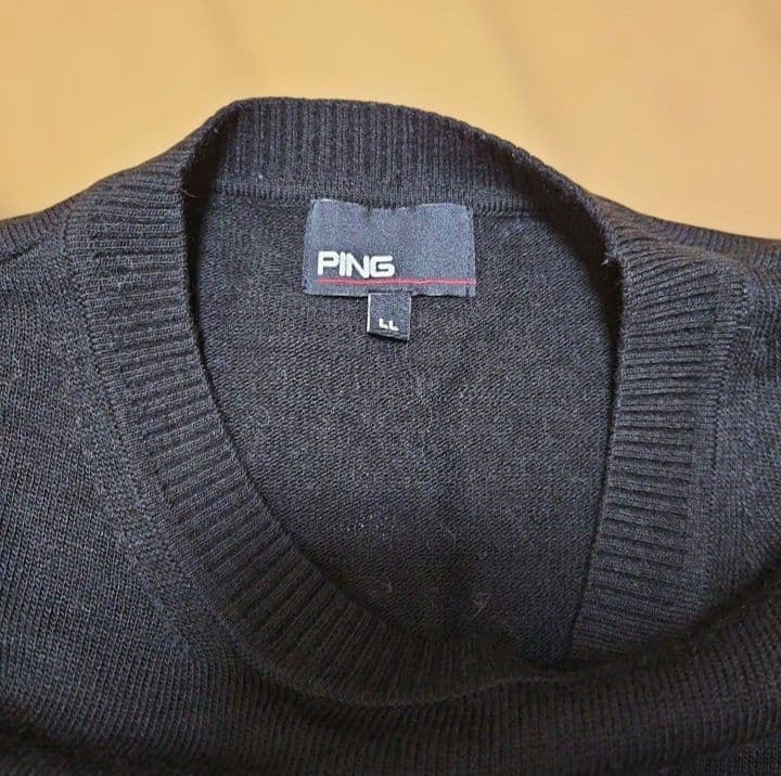 値下げ新品未使用PING Mr.ping メンズ セーター LLサイズブラック