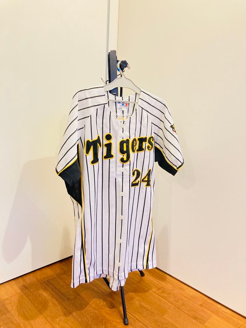 阪神タイガース ユニフォーム　桧山進次郎　桧山 ホーム 刺繍　メンズL L 公式