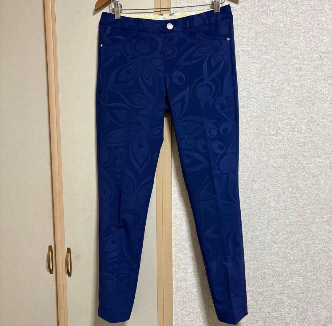 美品　ラウドマウス　ゴルフ ポロシャツ パンツ 2点セット　ネイビー　L/L
