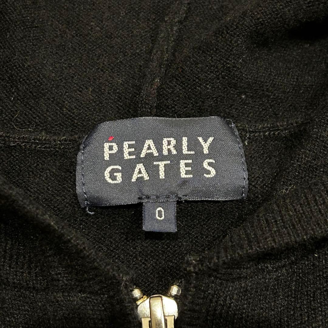 PEARLY GATES セーター ダブルジップ ニットパーカー カシミヤ混