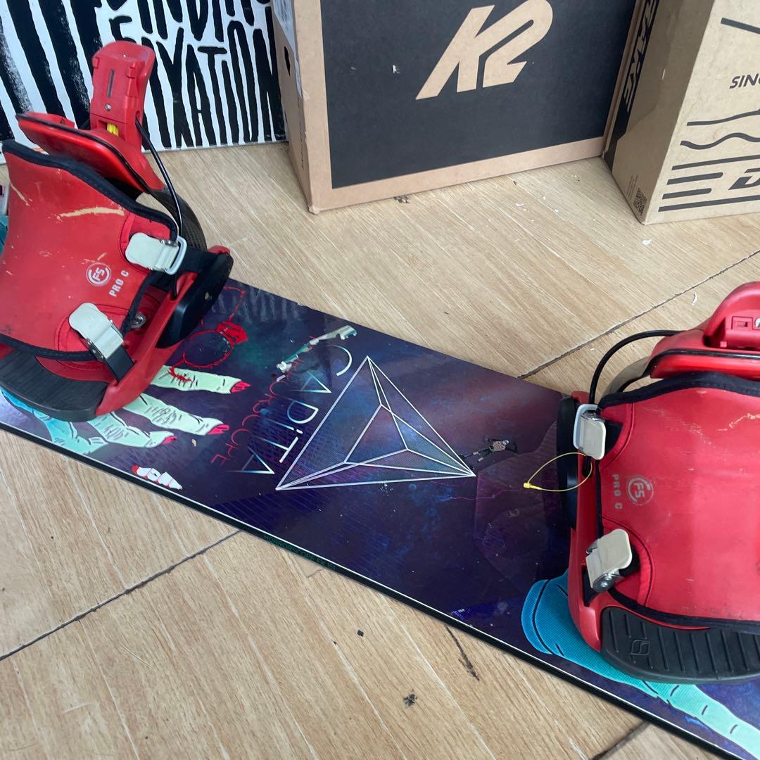 Capita×FLOW　キャピタ　フロー　バインディング付　スノーボードセット