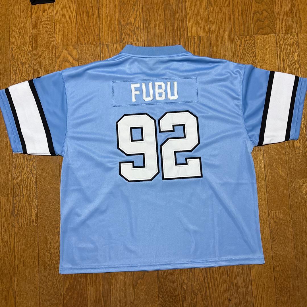 FUBU ライトブルー ゲームシャツ 92番 L