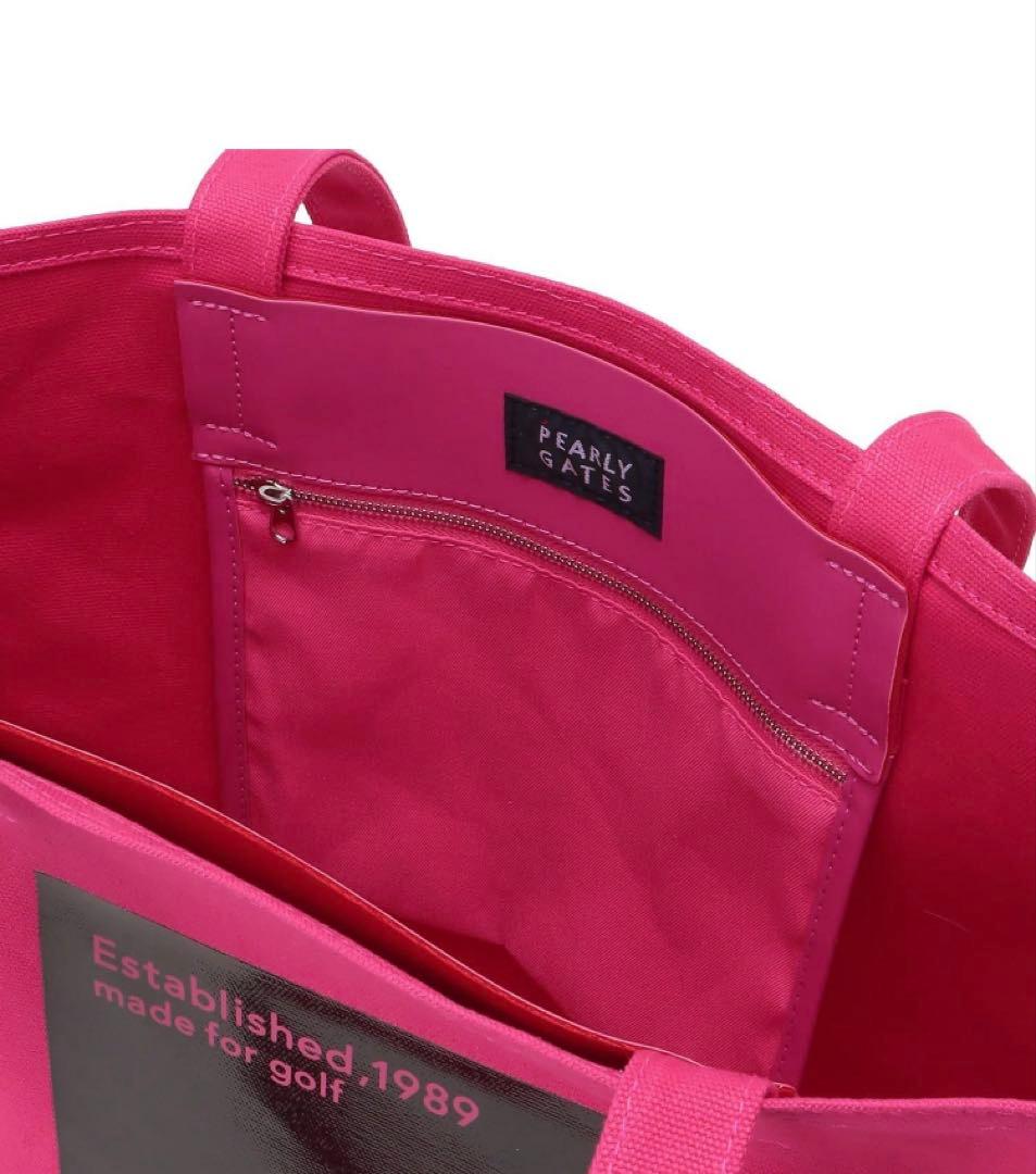 新品■13,200円【パーリーゲイツ】バッグ　トートバック　ピンク