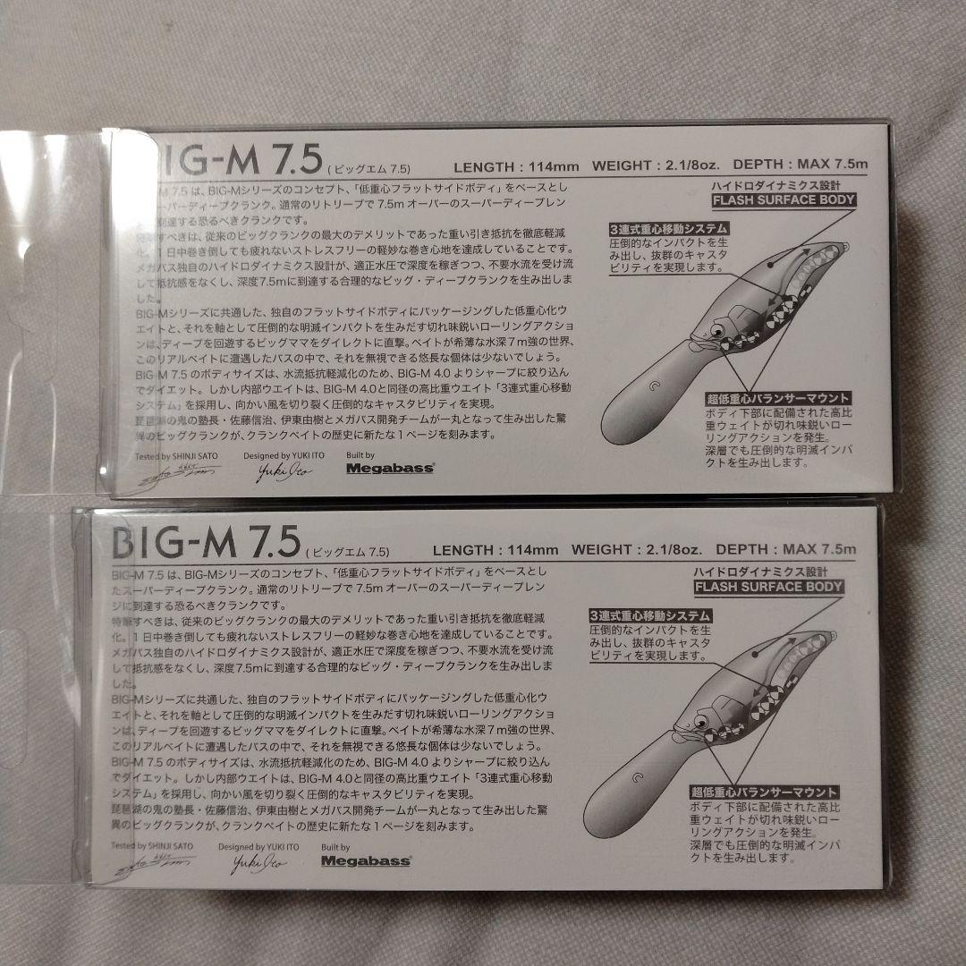 メガバス　BIG-M 7.5 ルアー 2色セット