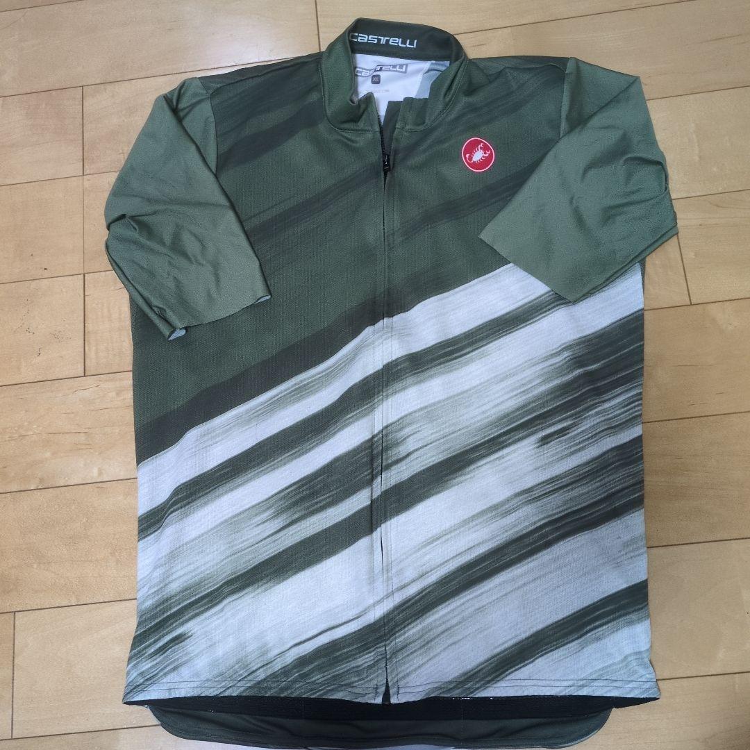 Castelli サイクルジャージ 半袖 オリーブグリーン