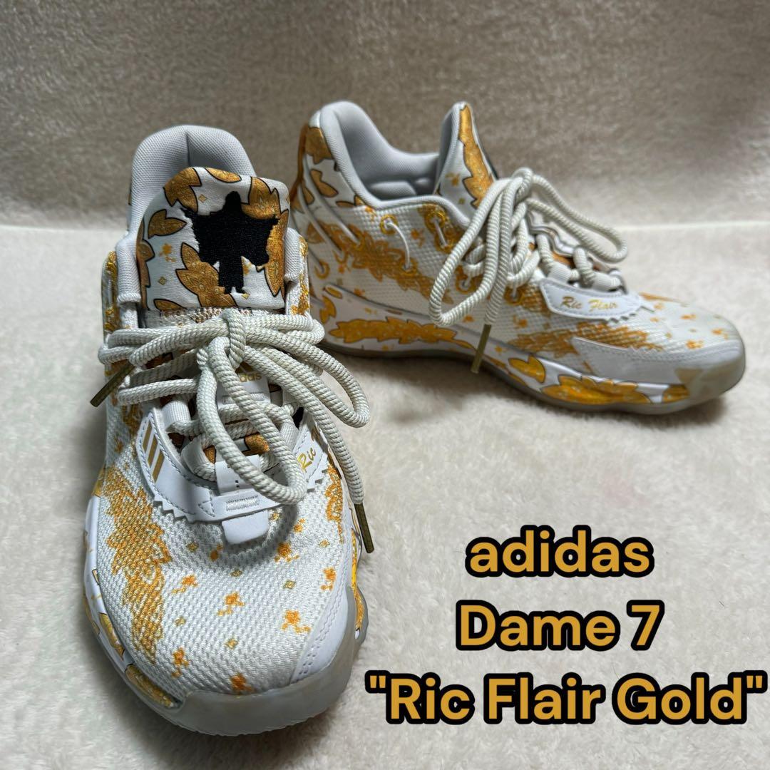 【adidas】希少✨ Dame 7 Ric Flair Gold 24.5cm