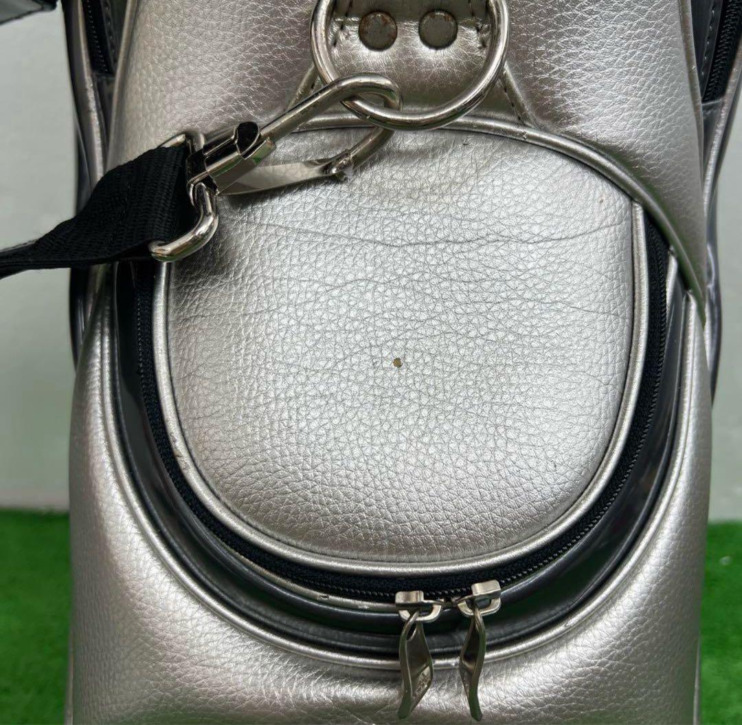 アディダス　adidas キャディバッグ 9インチ　シルバー