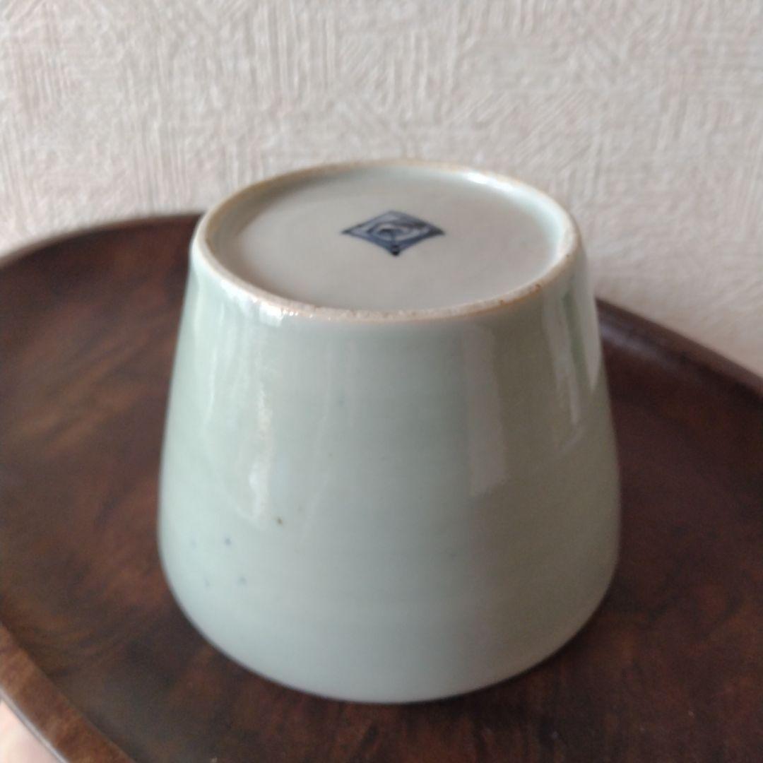 古伊万里青磁染付大振り蕎麦猪口