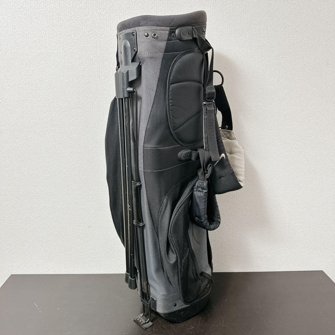希少 ナイキNIKE スタンド式 キャディバッグ 5分割 ブラック×グレー 軽量