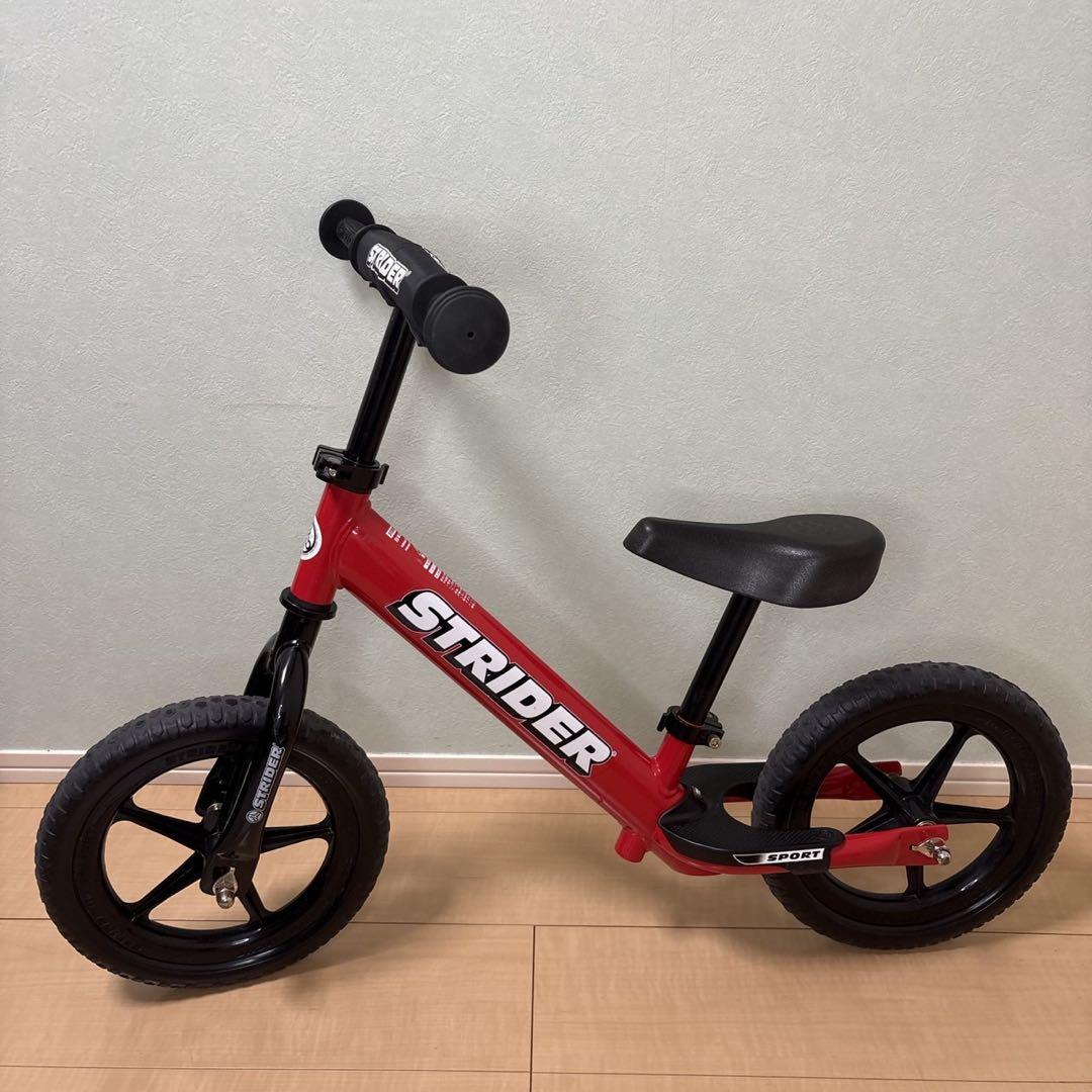 とし　STRIDER sports バランスバイク レッド 延長サドル