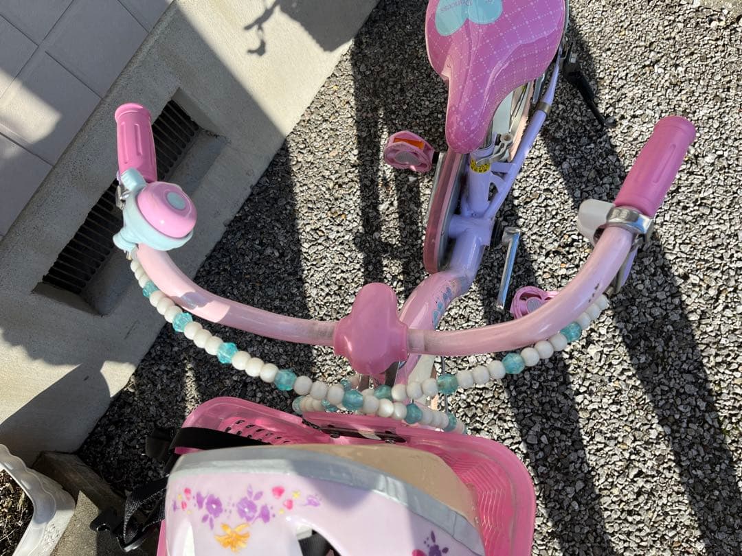 【幼児用自転車】引き取り限定価格！ディズニープリンセス　16インチヘルメット付き