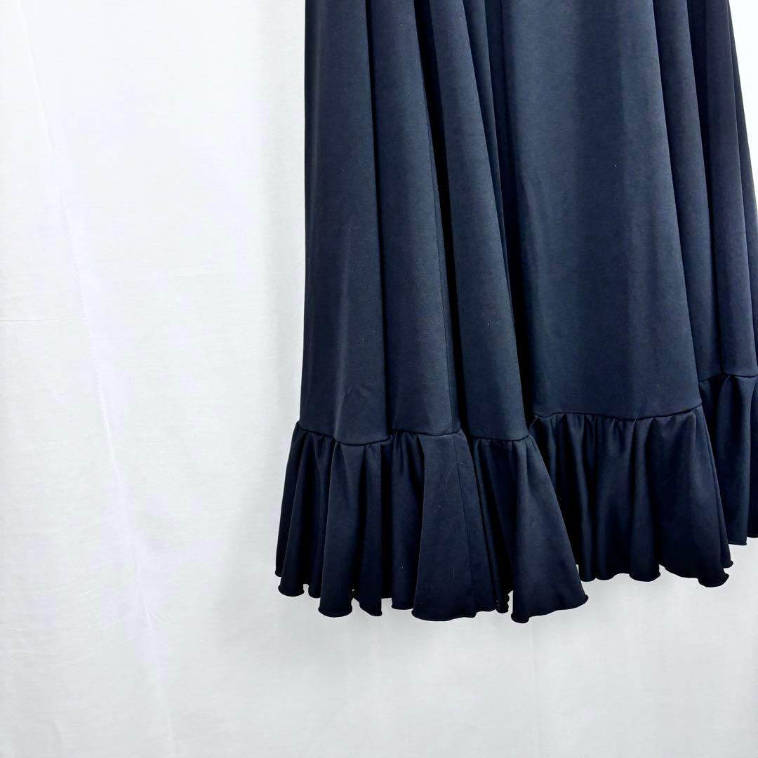 極美品✨ イベリア フラメンコ 黒 ロング スカート 高級 練習 ファルダ