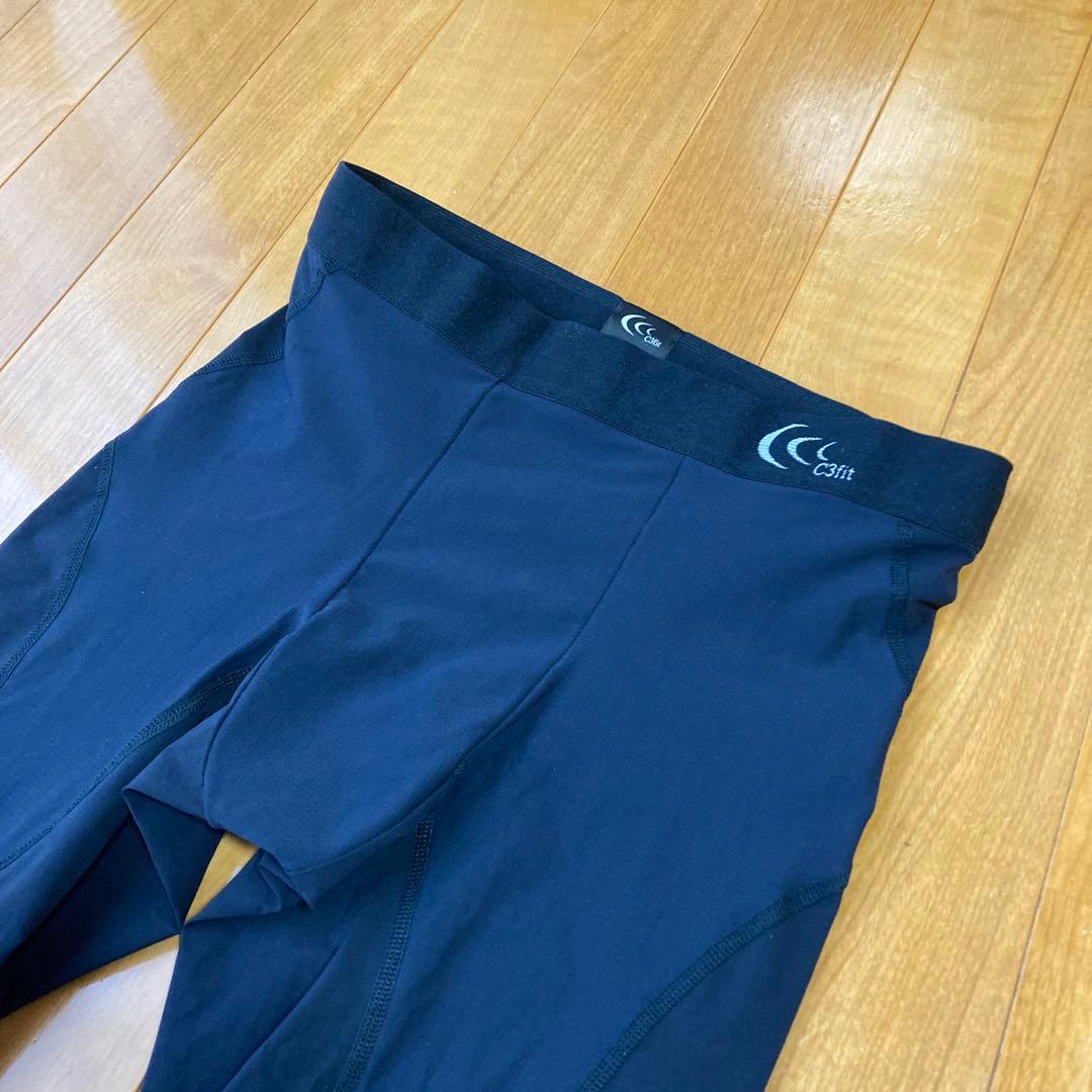 C3fit インパクトエアーロングタイツ　マラソン　ランニング　スポーツ　L