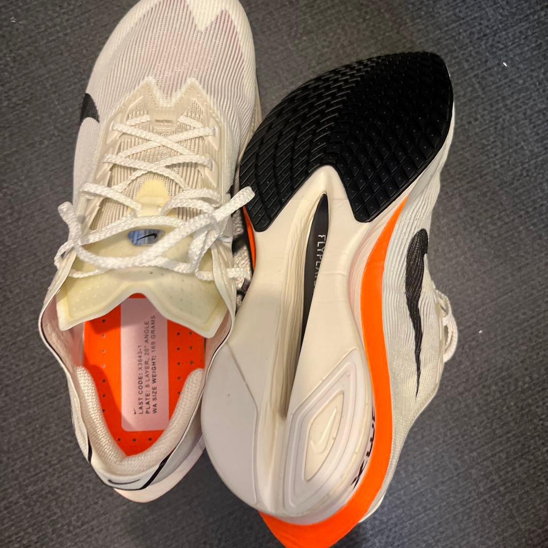 Nike ZoomX スパイクシューズ ホワイト/オレンジ　プロトタイプ26.5