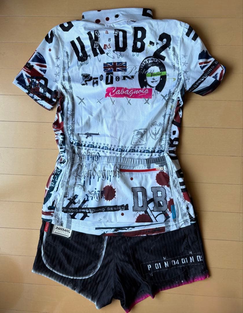 パンダーニ　ユニオンジャックデザイン サイクルジャージ　レディース