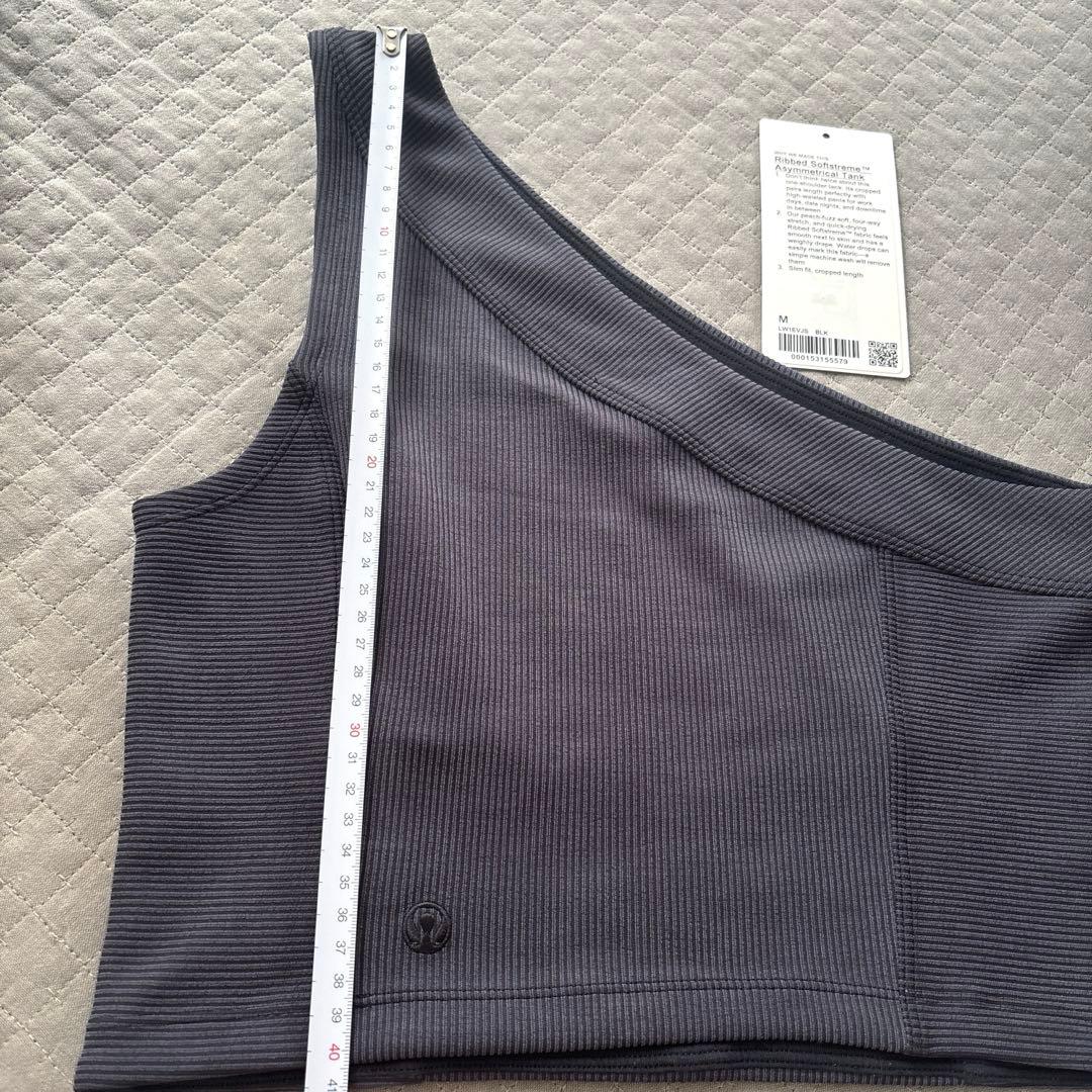 超美品　ルルレモン　リブSoftstremeアシンメトリータンク