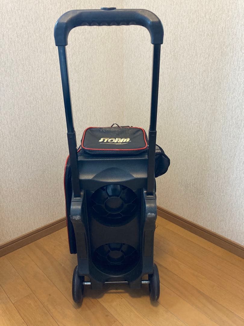 STORM ボウリング用バッグ 2個入キャスター付き 黒/赤