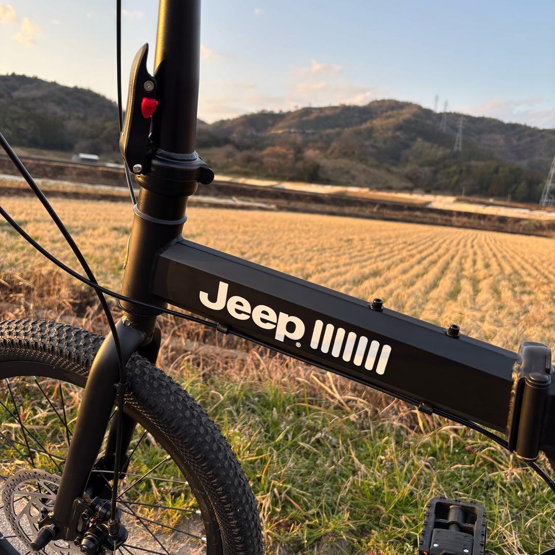 JEEP 20インチ 折り畳み 自転車 マットブラック 7段変速 折りたたみ