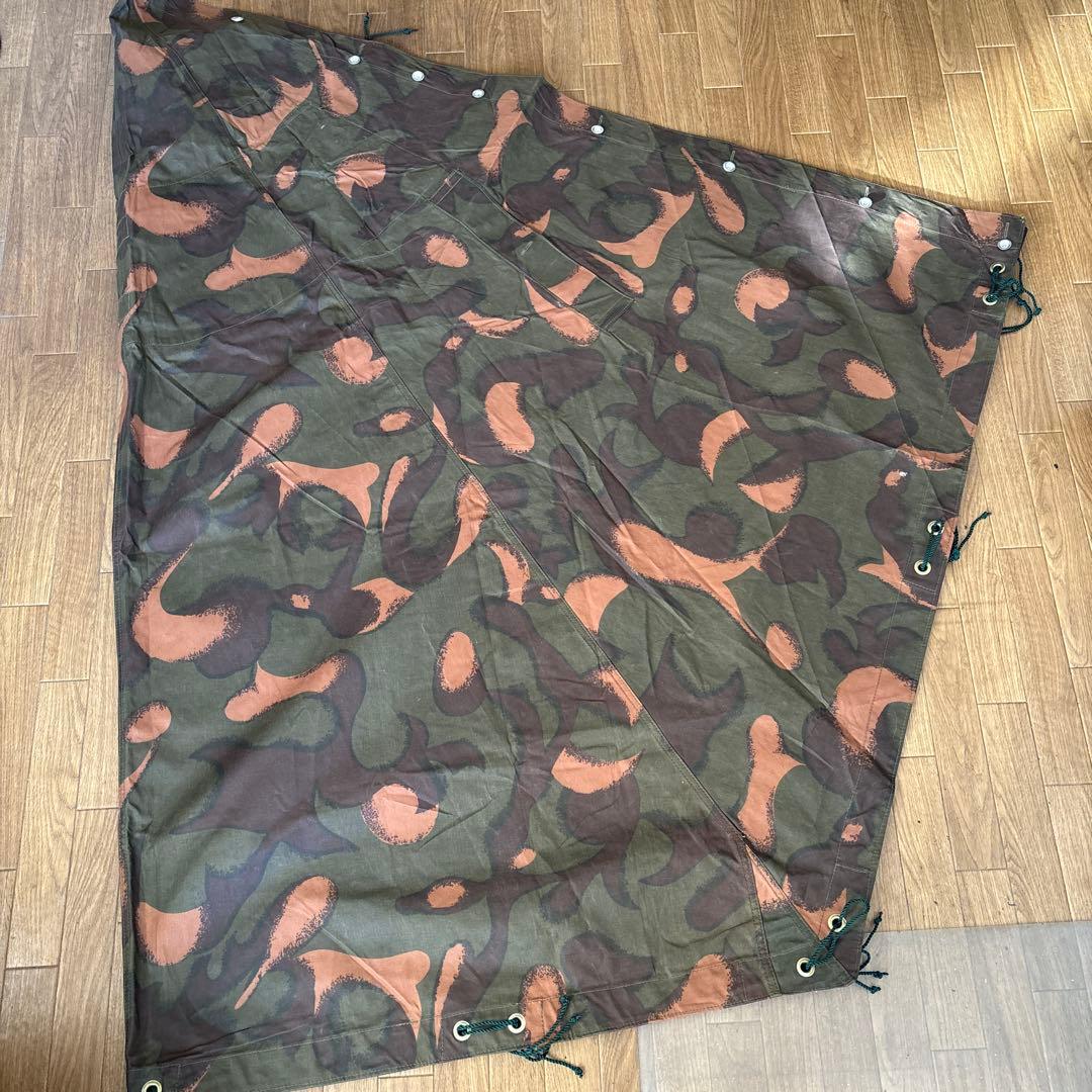 【美品】ハンガリー軍幕　ポンチョテント　1枚