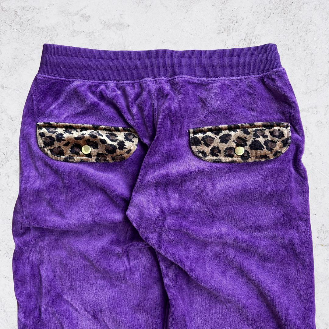 24karats パープル ジャージ セットアップ S レオパード