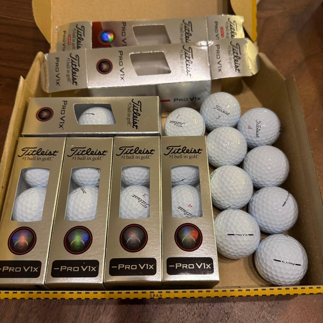 Titleist Pro V1x レフトダッシュ2026など24球(2ダース)