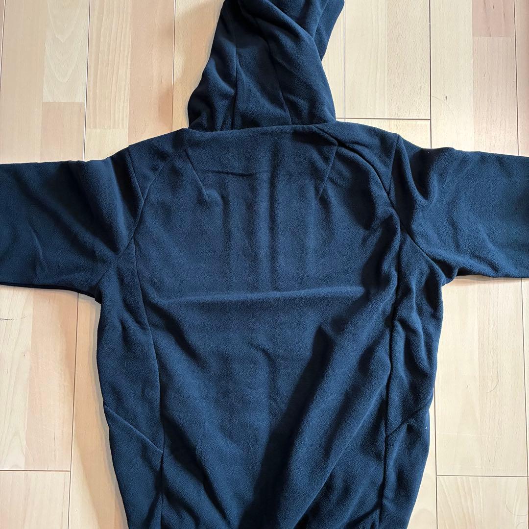 ZETT 新品 フルジップ フリース フードジャケット ブラック サイズO