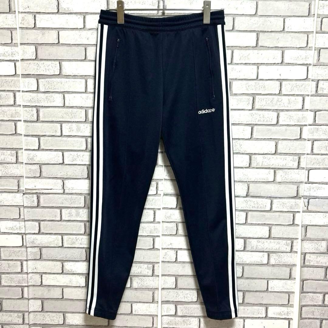 セール《美品》adidas originals☆ジャージパンツ 刺繡ロゴ M 紺