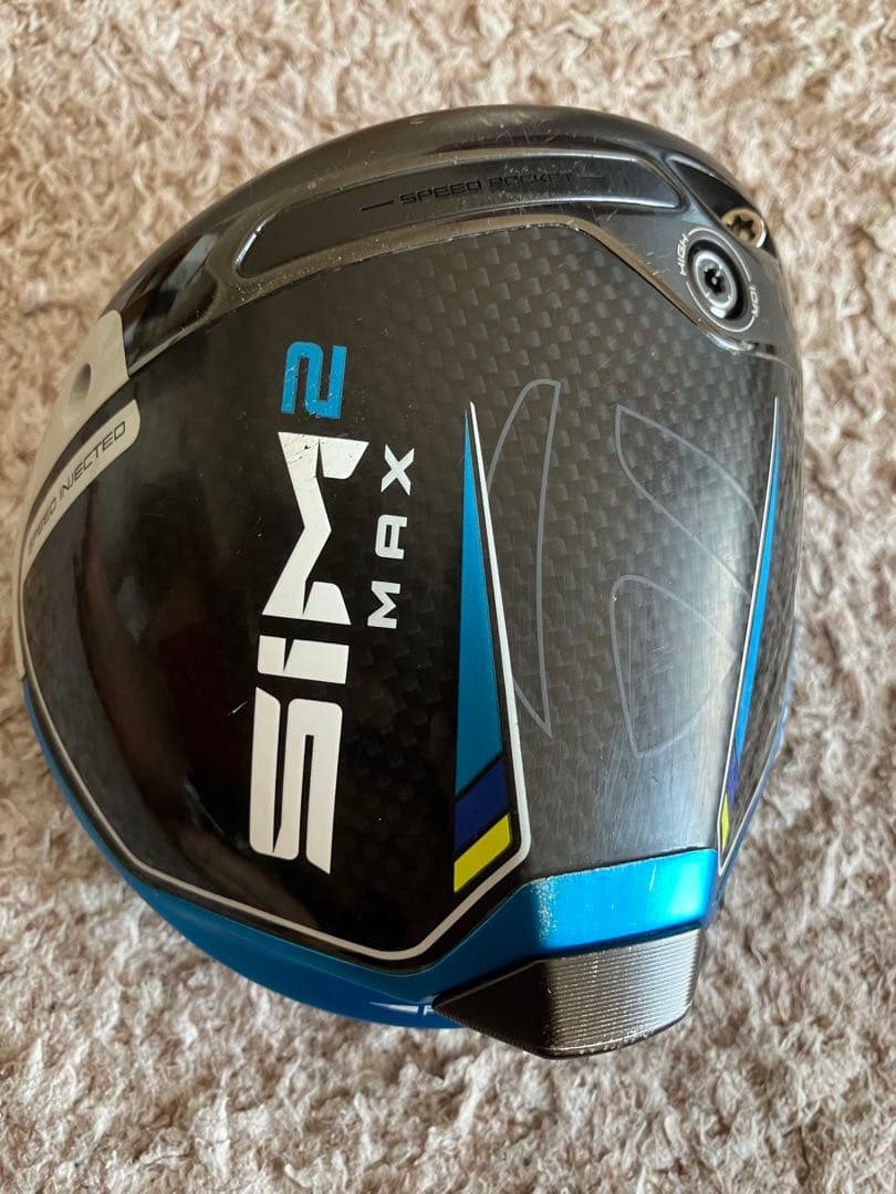 【TaylorMade】飛びのSIM2MAXドライバー10.5°ヘッド&カバー