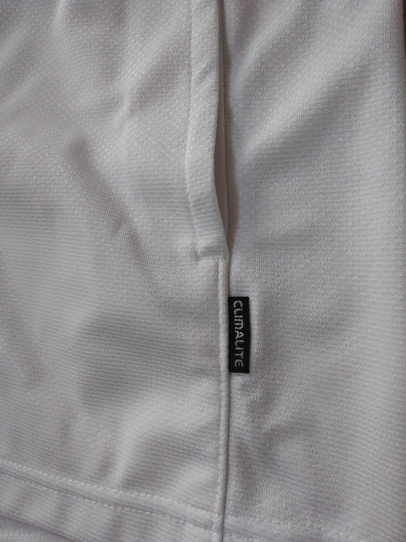 adidas ／ CLIMATITE ジャージジャケット ／ホワイト&ゴールド