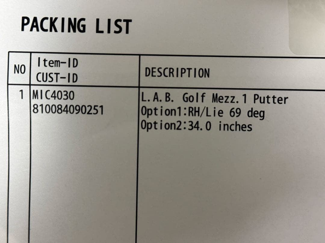 L.A.B.GOLF MEZZ1 ラブゴルフ 34