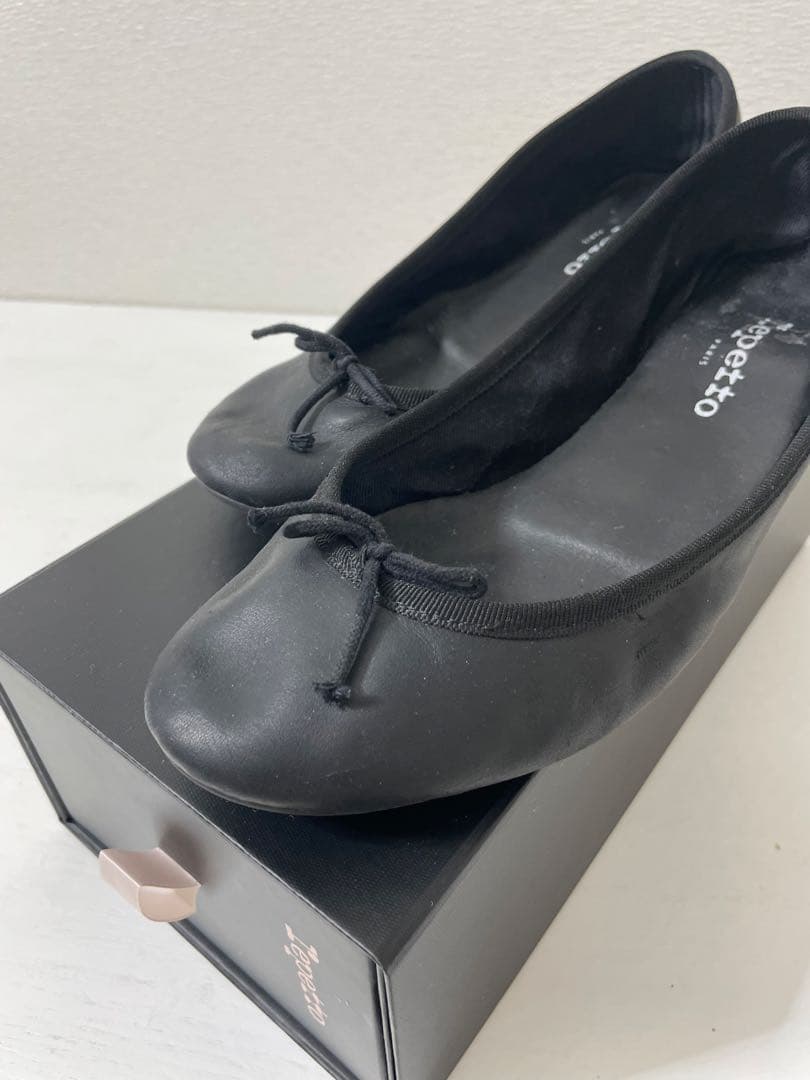 【USED】　レペット　カミーユバルコム　バレエシューズ　38 ヒール太め