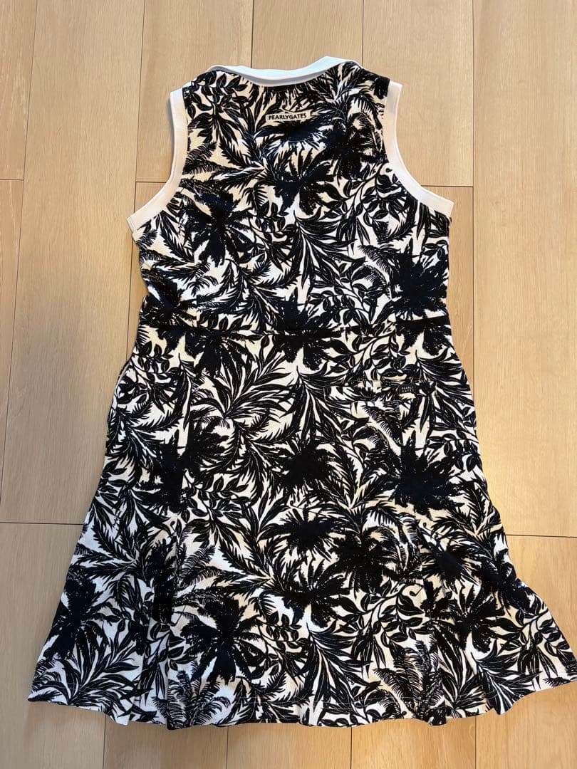 【美品】PEARLY GATES ノースリーブドレス ボタニカル サイズ0