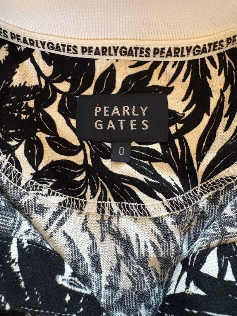 【美品】PEARLY GATES ノースリーブドレス ボタニカル サイズ0