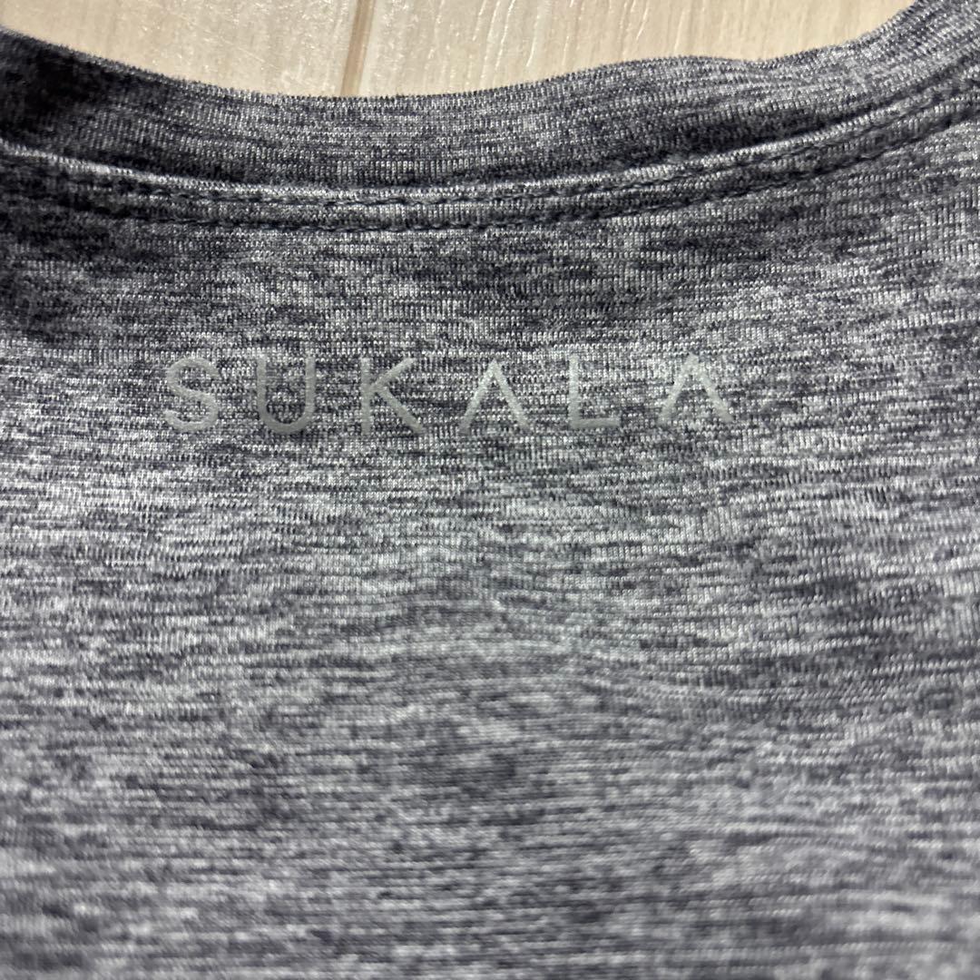 【美品】グレー ストレッチタンクトップ Ｍサイズ