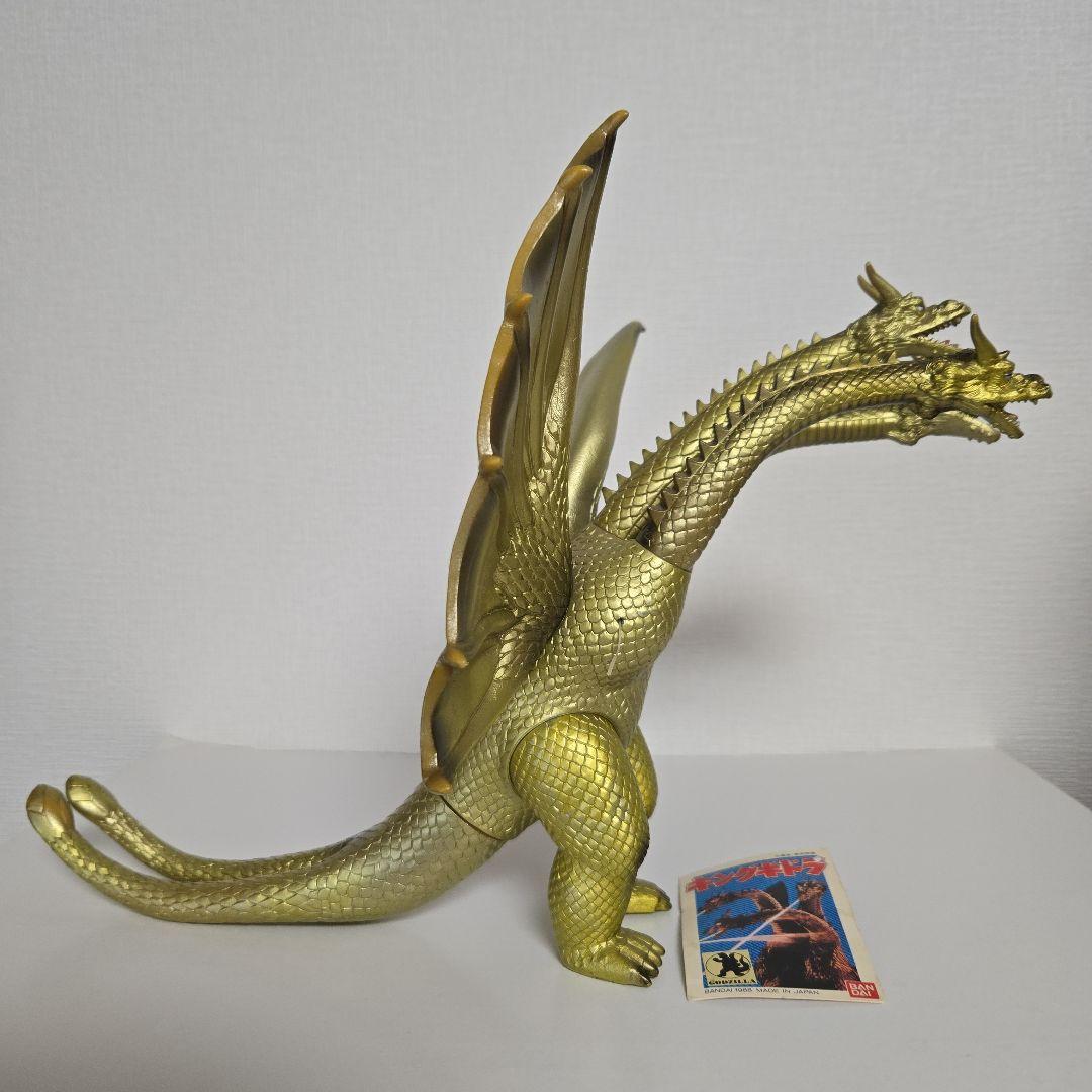 キングギドラ タグ付き ソフビ 東映 昭和 角欠け