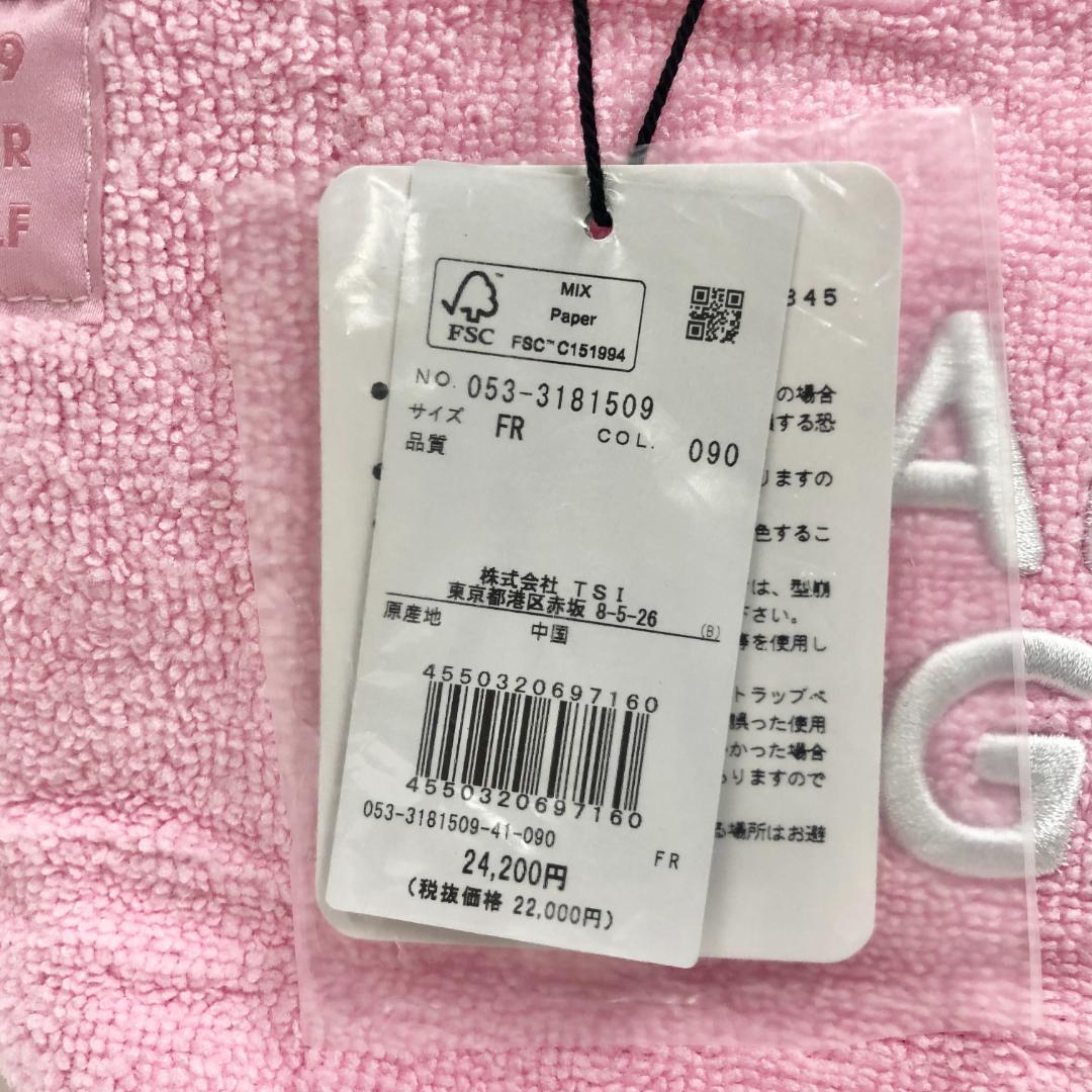 ○★新品未使用　PEARLY GATES　パイルカートバッグ　ピンク系