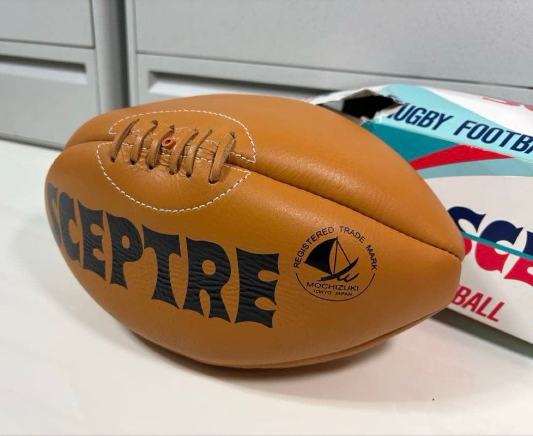 未使用❤︎保管品❤︎レア❤︎SCEPTRE❤︎RUGBY❤︎ラグビーボール❤︎ブラウン