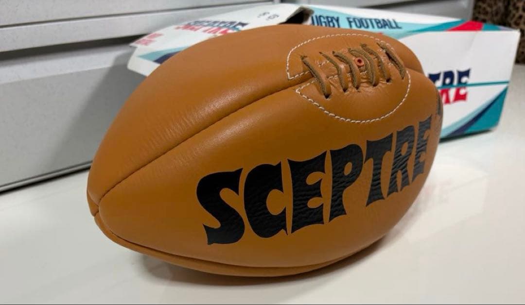 未使用❤︎保管品❤︎レア❤︎SCEPTRE❤︎RUGBY❤︎ラグビーボール❤︎ブラウン