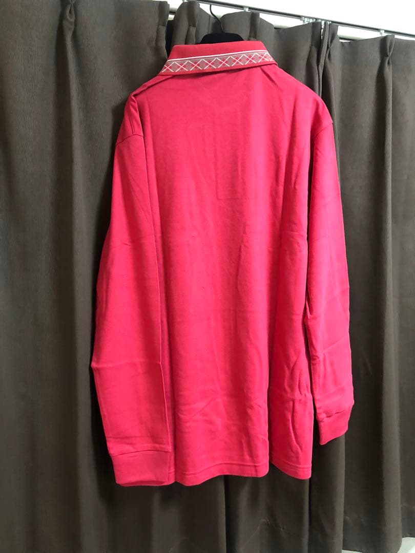 未使用タグ付　マンシングウェア　長袖ポロシャツ　赤　ファインウォーム　サイズ3L