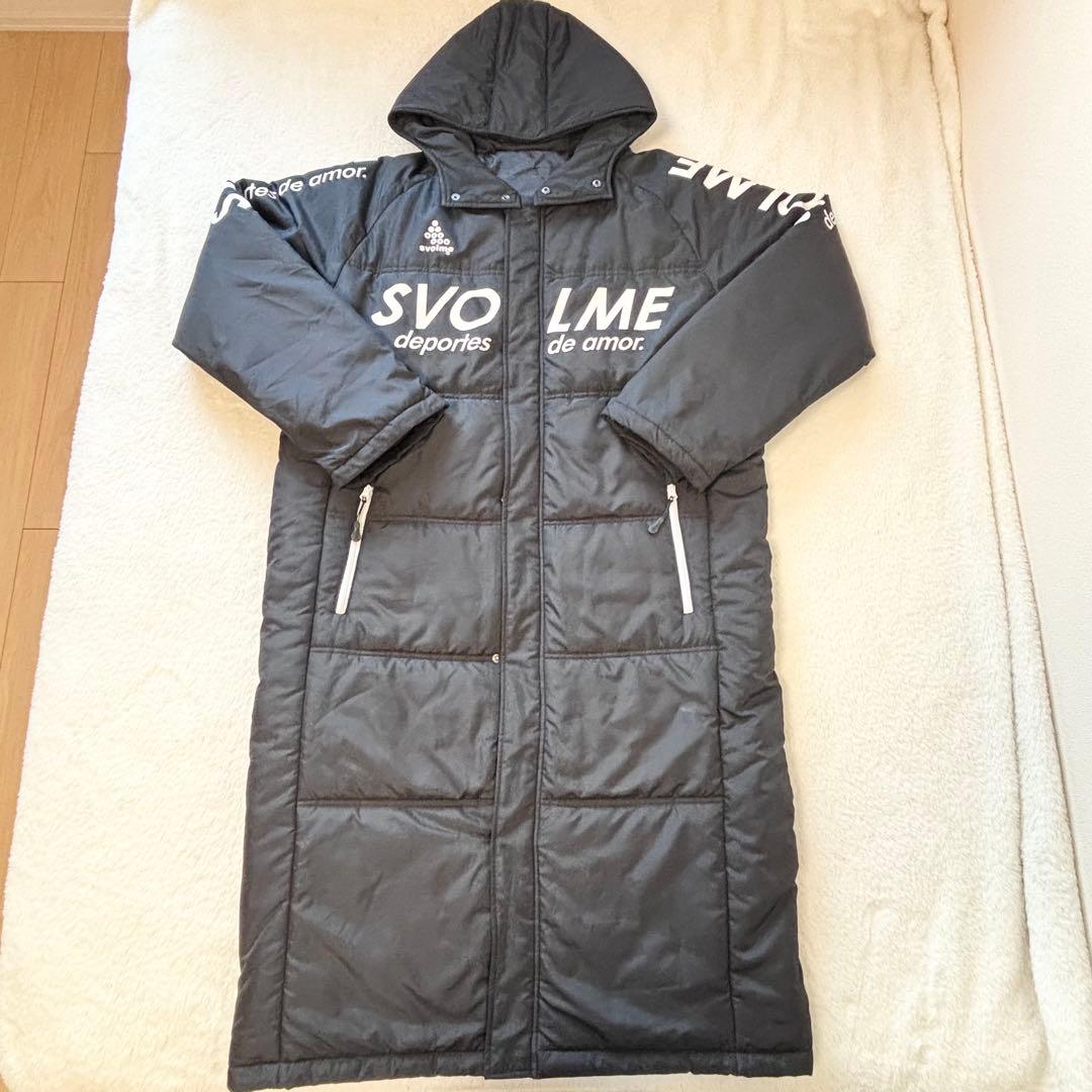 【極美品】SVOLME スボルメ　フード付きロングベンチコート　黒　Mサイズ