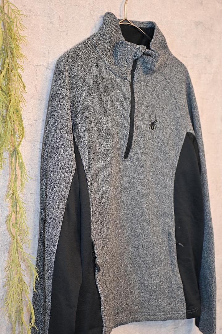 スキー Spyder Knit Panel Half Zip Pullover